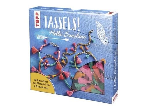 [90003573 1159491] Frechverlag Schmuck Bastelset Tassels! Hello Sunshine