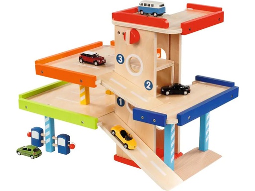 [90222154 1277219] Goki Spielzeuggarage Parkhaus aus Holz