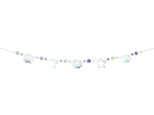 [90222249 1330558] Partydeco Girlande Meerjungfrau 1.65 m, Mehrfarbig