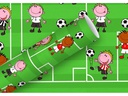 Braun + Company Geschenkpapier Fussball g/m², Mehrfarbig, 70 cm x 2 m