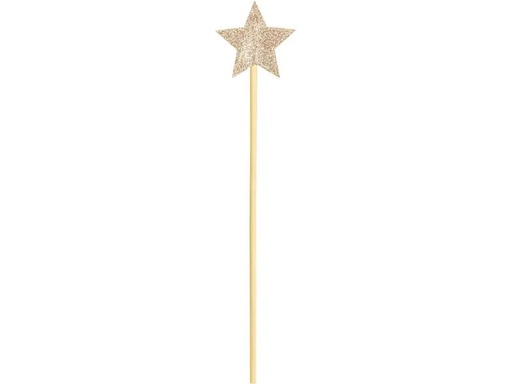 [90222264 1330526] Partydeco Zauberstab Gold, 8.5 x 36 cm