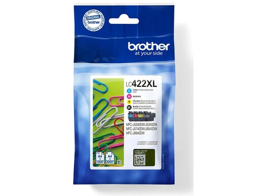 [90222305 1302622] Brother Valuepack LC-422 Black/Cyan/Magenta/Yellow
