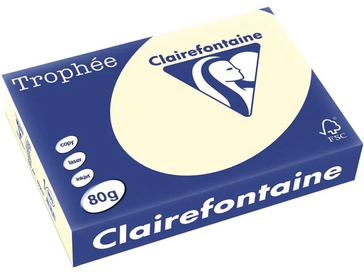 [90222719 1333030] Clairefontaine Kopierpapier Trophée A4, 80 g/m², sand, 500 Blatt