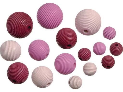 [90036144 805672] Knorr Prandell Holzperlen Mix4 20 Stk, Rosa; Pink