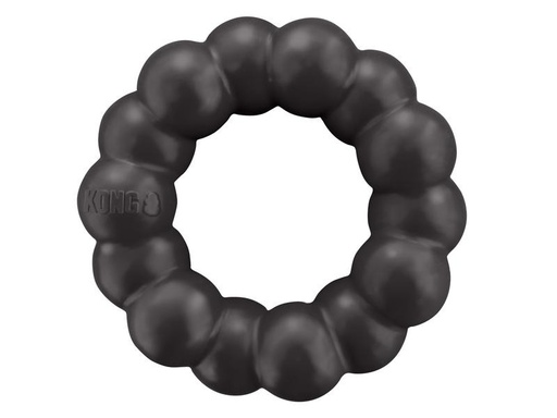 [90223043 1266724] Kong Hunde-Spielzeug Extreme Ring Ø 12.5 cm, Schwarz