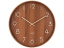 KARLSSON Wanduhr Pure Ø 40 cm, Dunkelbraun