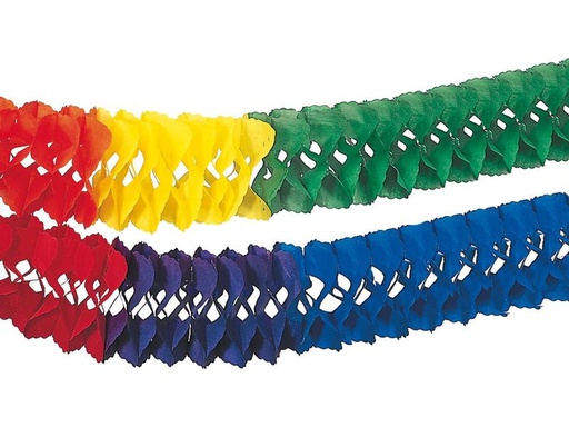 [90223528 1345932] Papstar Girlande Rainbow 10 m, Mehrfarbig