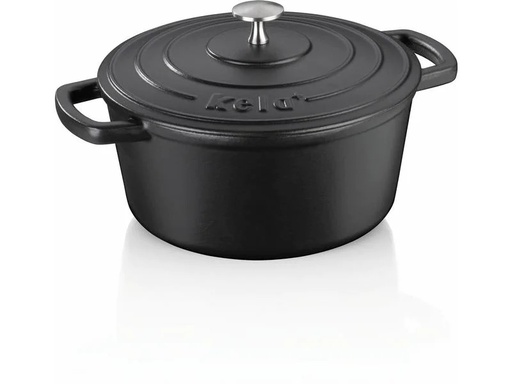[90223887 1346986] Kela Bräter Calido rund 24 cm, Schwarz