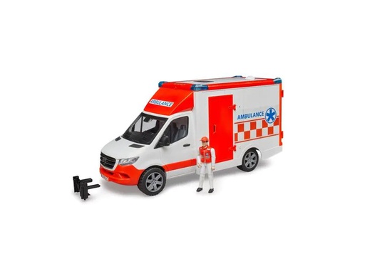 [90224195 1286561] Bruder Spielwaren Rettungsfahrzeug MB Sprinter Ambulanz mit Fahrer