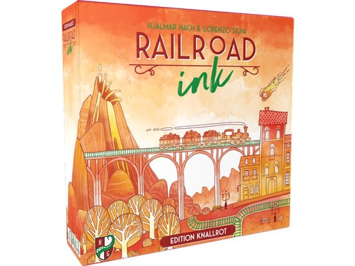 [90224213 1333180] Fata Morgana Familienspiel Railroad Ink: Knallrot