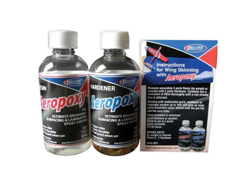 [90036542 778926] Deluxe Materials Modellbauklebstoff Aeropoxy 2 Stück, Transparent