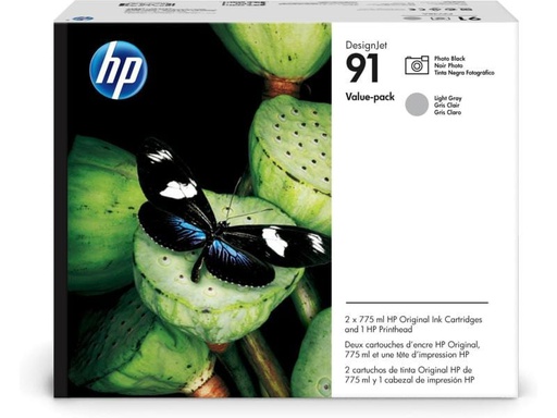 [90036546 887699] HP Valuepack Nr. 91 (P2V38A) Tinte + Druckkopf
