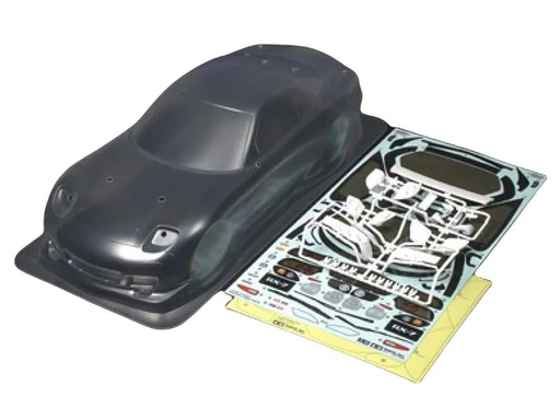 [90224313 1312273] Tamiya Karosserie Mazda RX-7, unlackiert, 195 mm, 1:10