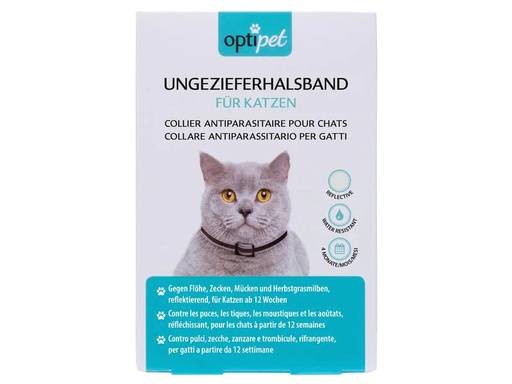 [90224333 1285622] OptiPet Anti-Parasit-Halsband für Katzen, 1 Stück