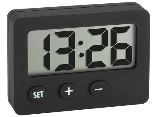 [90224453 1348895] TFA Dostmann Digitaluhr mit griffiger Gummibeschichtung Schwarz