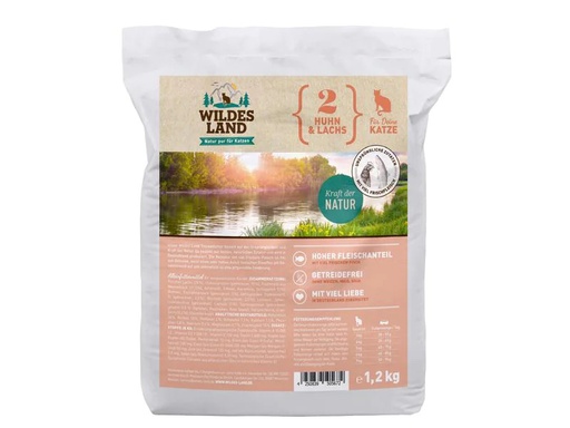[90224541 1349861] Wildes Land Trockenfutter Adult Huhn &amp; Lachs m. Gemüse 1.2 kg