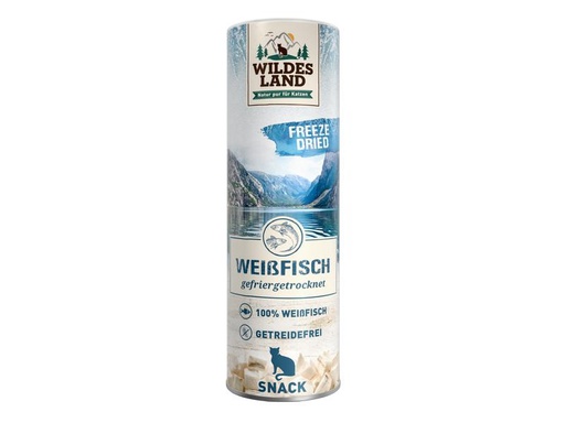 [90224545 1349871] Wildes Land Katzen-Snack Weissfisch Freeze Dried 16 g