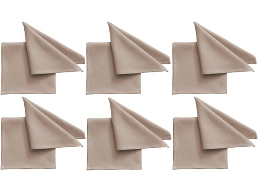 [90036627 1053212] Pichler Stoffserviette One 40 cm x 40 cm, 6 Stück, Beige