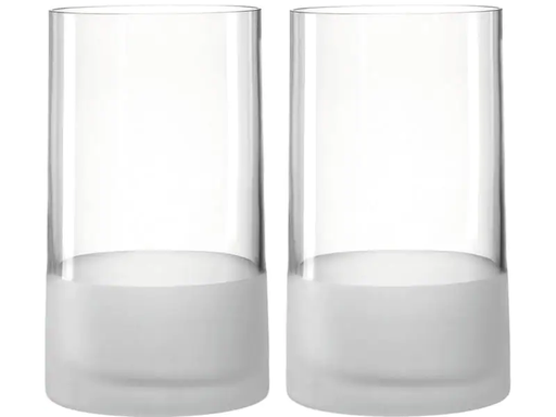 [90036728 1024867] Leonardo Vase Novara 26 cm 2 Stück, Transparent