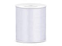 Partydeco Satinband 10 cm x 25 m, Weiss