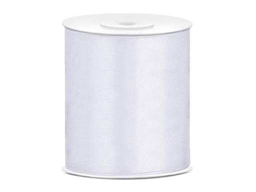 [90224671 1279977] Partydeco Satinband 10 cm x 25 m, Weiss