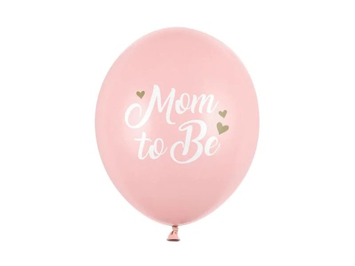 [90224749 1319518] Partydeco Luftballon Mom to be Ø 30 cm, 6 Stück, Pink