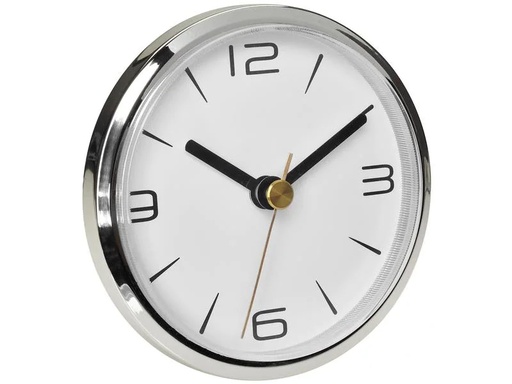 [90224845 1348922] TFA Dostmann Quarz-Wanduhr Ø 9 cm, Aluminium