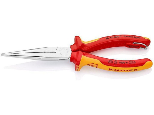 [90036775 917035] Knipex Flachrundzange 200 mm gerade, Öse, 1000 V