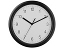 TFA Dostmann Wanduhr mit Sweep Ø 25.4 cm, Schwarz