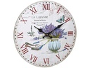 TFA Dostmann Wanduhr Vintage La Lavande Ø 33.7 cm, Mehrfarbig