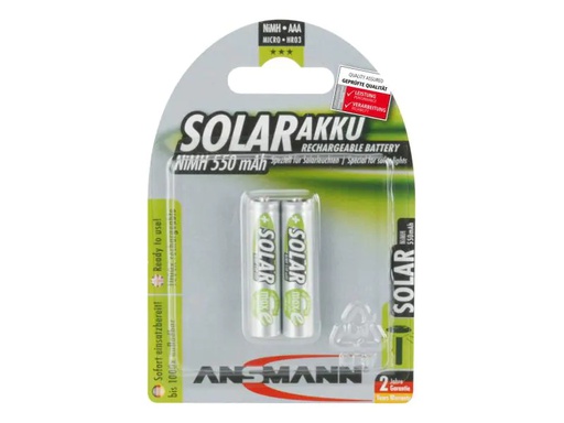 [90036835 868144] Ansmann Akku 2x AAA 550 mAh für Solaranwendungen