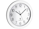 TFA Dostmann Funk-Wanduhr 30.2 cm, Silber/Weiss