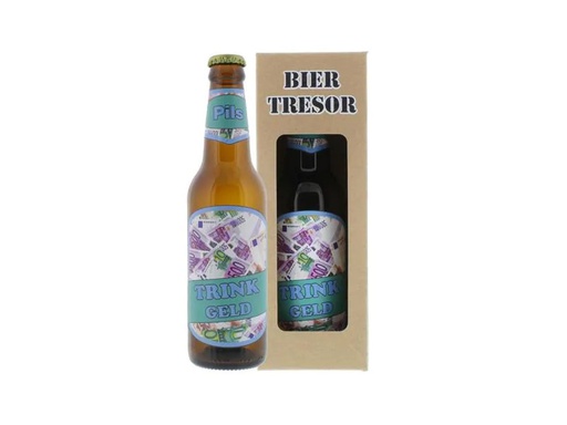 [90225200 1315598] Trend Import Spardose Biertresor Trinkgeld 8.2 x 8.2 x 24 cm
