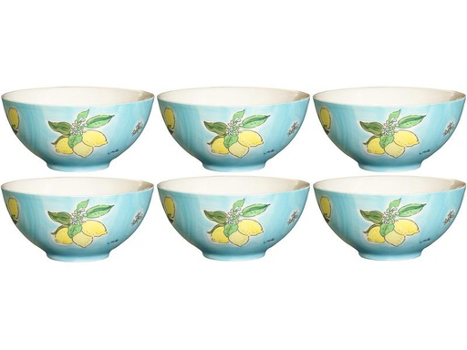 [90225454 1322552] Mila Schale Tutto Limone 16 cm, 6 Stück, Hellblau