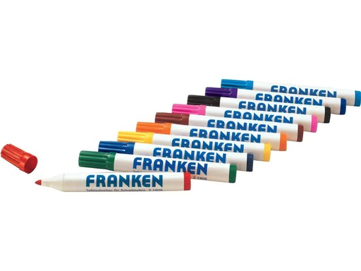 [90225774 1343153] Franken Whiteboard-Marker 2-6 mm, 10 Stück, Sortiert