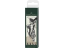 Faber-Castell Tuschestift PITT Artist Pen Black, 4 Stück
