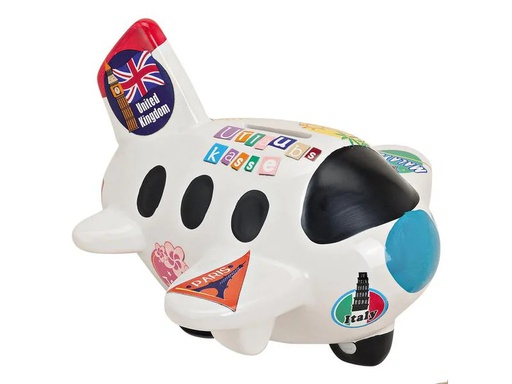 [90226171 1340254] G. Wurm Spardose Flugzeug 17 x 16 x 14 cm