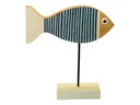 Dekomat AG Aufsteller Fisch mit Streifen 20 x 8.5 cm