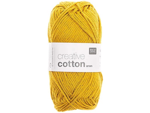 [90037281 945267] Rico Design Wolle Creative Cotton Aran 50 g Gelb
