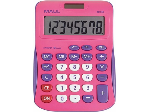 [90226359 1348138] Maul Taschenrechner MJ550 Junior Pink