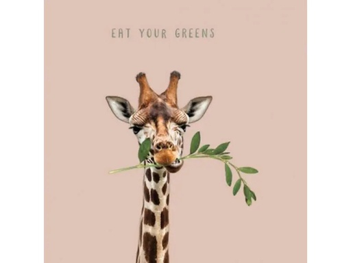 [90226824 1320670] Chic Mic Papierservietten Eat your greens 33 cm x 33 cm, 20 Stück