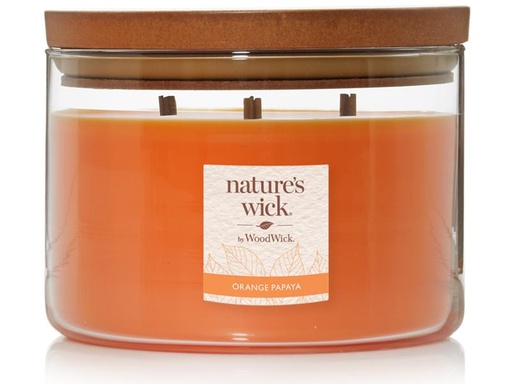 [90226832 1357800] Woodwick Duftkerze Natures Wick Orange Papaya Large Tumbler