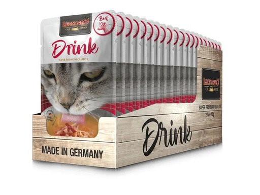 [90227029 1362418] Leonardo Cat Food Katzen-Snack Drink Rind, 20 x 40 g