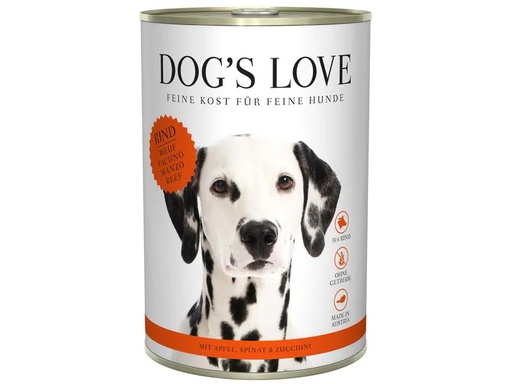 [90227047 1359887] Dog's Love Nassfutter Adult Rind, 400 g