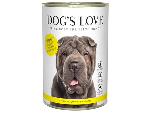 [90227289 1359889] Dog's Love Nassfutter Adult Huhn, 400 g