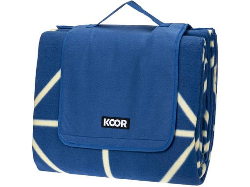 [90227311 1280211] KOOR Picknickdecke Onda-Blu 200 x 250 cm