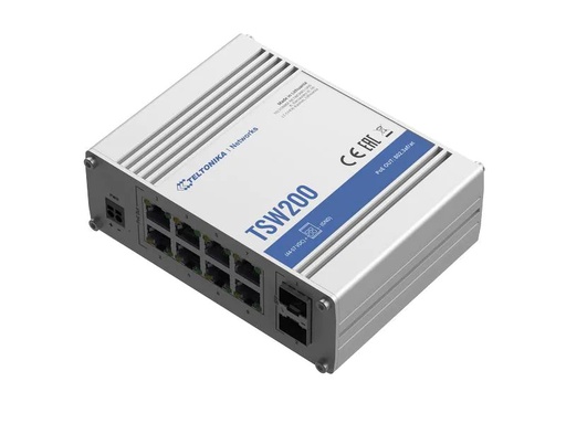 [90227315 1361744] Teltonika PoE+ Switch TSW200 10 Port