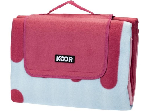[90227324 1280214] KOOR Picknickdecke Gelato-Pink 200 x 200 cm