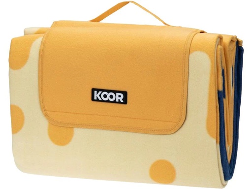 [90227353 1280213] KOOR Picknickdecke Gelato-Arancia 200 x 200 cm