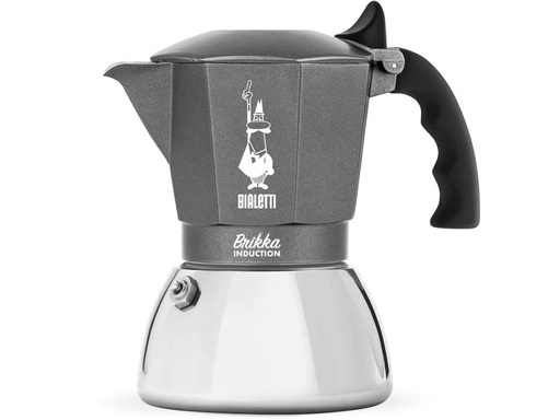 [90227488 1281209] Bialetti Espressokocher Brikka Induction 4 Tassen, Grau